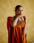 Amor orange kaftan dress