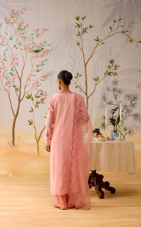 Anaya pink kurta set