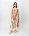 Apricot veil dress