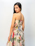 Apricot veil dress