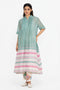 Aqua green tunic dress