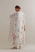 Aranya pink and green printed kaftan set