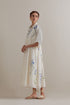 Aranya blue and green printed dress
