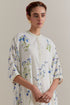 Aranya blue and green printed kaftan set