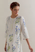 Aranya blue and green printed straight long kurta set