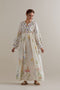 Aranya multi-color printed long dress