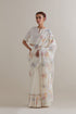 Aranya multi-color printed with polka dots sari set