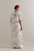 Aranya multi-color printed with polka dots sari set