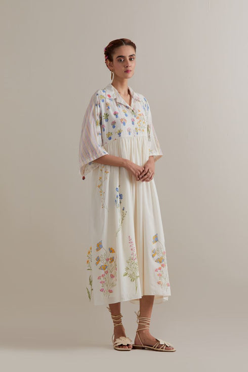Aranya multi color printed dress