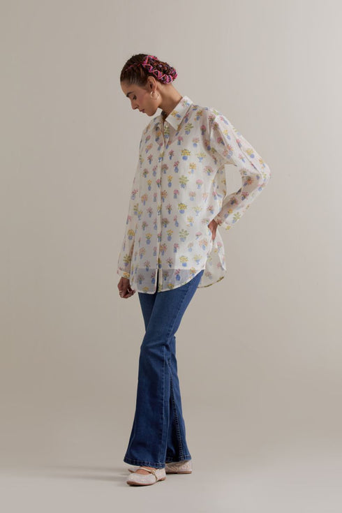 Aranya multi color printed shirt