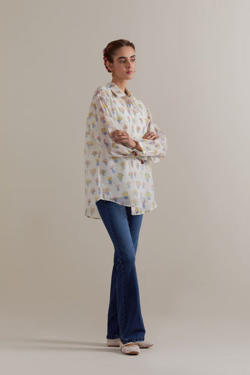 Aranya multi color printed shirt