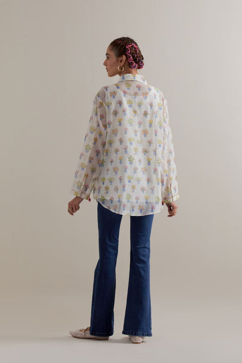 Aranya multi color printed shirt