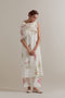 Aranya pink and green A-line kurta set