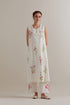 Aranya pink and green A-line kurta set