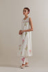Aranya pink and green A-line kurta set