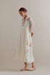 Aranya pink and green printed dress