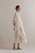 Aranya pink and green printed dress