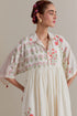 Aranya pink and green printed dress