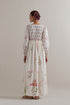 Aranya pink and green printed long dress