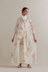 Aranya pink and green printed single tiered kurta set