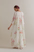Aranya pink and green printed single tiered kurta set