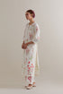 Aranya pink and green printed straight long kurta set