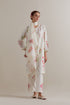 Aranya pink and green printed straight short kurta set