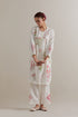 Aranya pink and green printed straight short kurta set