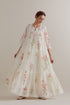 Aranya pink and green printed three-tiered kurta set