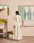 Arden ivory 3D applique and beadwork blazer