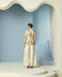 Arden ivory beadwork and cutwork cutout jacket