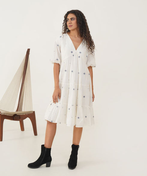 Oasis aria ivory dress