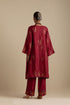Arundhati barn red A-line short kurta set