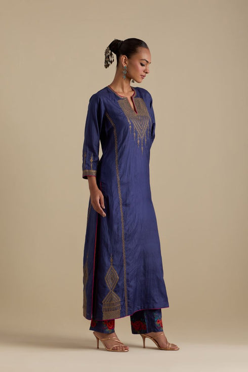 Arundhati blue straight kurta set