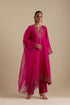Arundhati fuchsia pink A-line kurta set