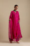 Arundhati fuchsia pink embroidered long kurta set
