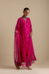 Arundhati fuchsia pink embroidered long kurta set