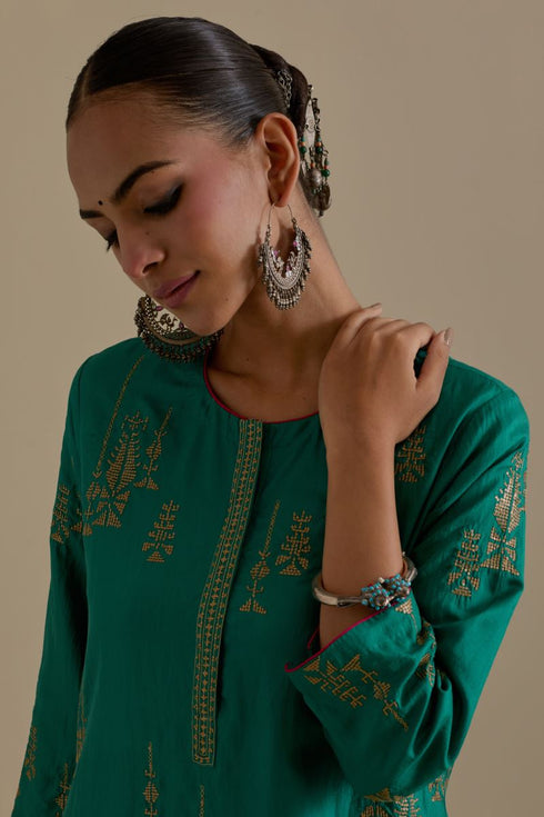 Arundhati green kurta set