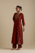 Arundhati maroon straight kurta set