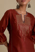 Arundhati maroon straight kurta set