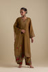 Arundhati olive green A-line kurta set