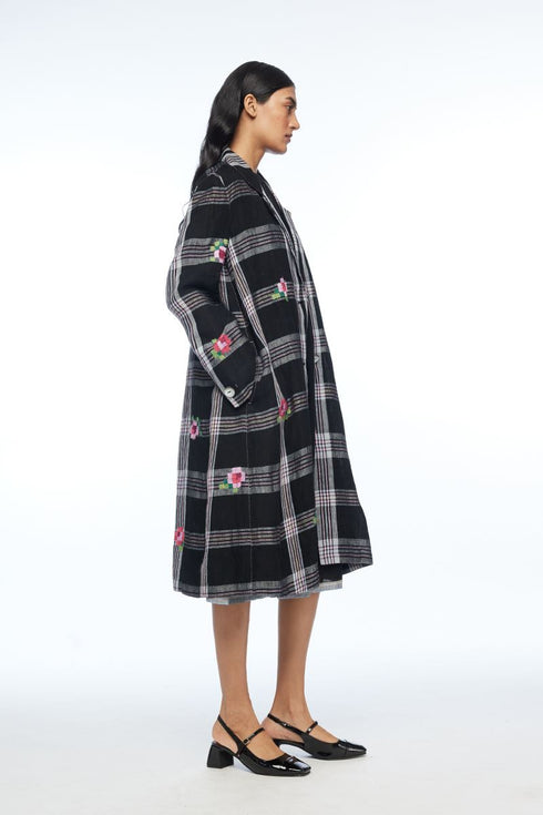 Arvensis black long jacket
