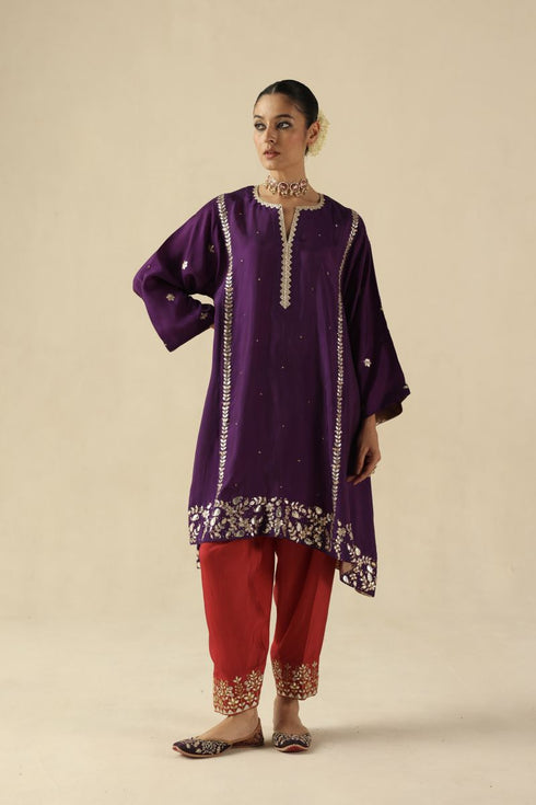 Arzoo purple kurta set