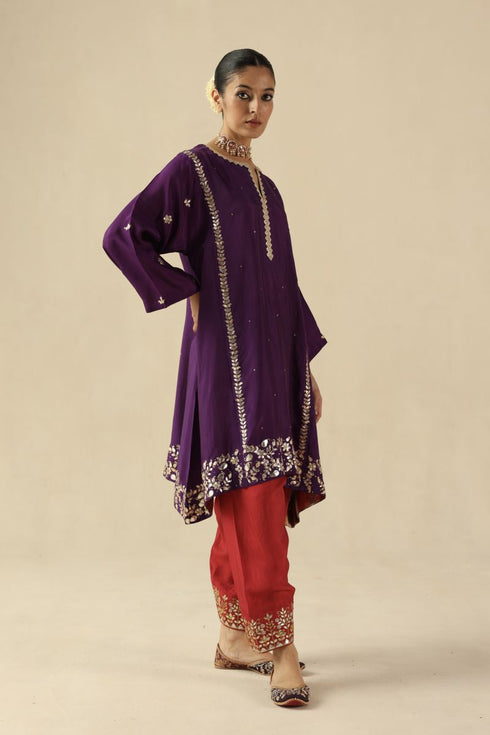 Arzoo purple kurta set
