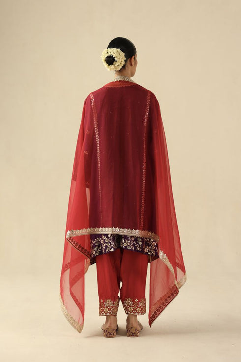 Arzoo purple kurta set