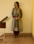 Asha black and white kurta