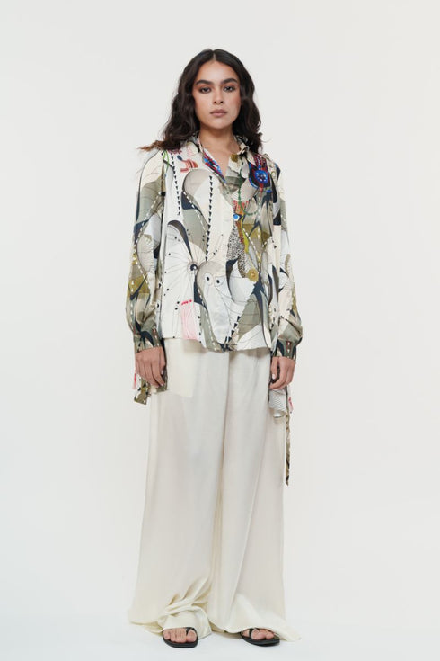 Astral print multicolor shirt