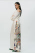 Astral print off white broad pants