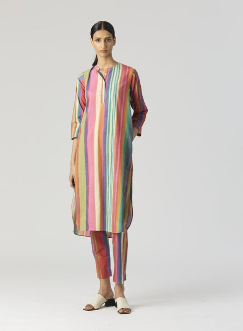 Aurora multicolor long kurta set