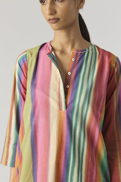 Aurora multicolor long kurta set